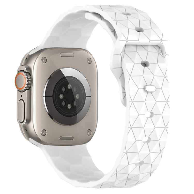 Football Texture Silicone Watch Band, For Apple Watch Ultra 2 49mm, For Apple Watch 9 45mm, For Apple Watch 9 41mm, For Apple Watch Ultra 49mm