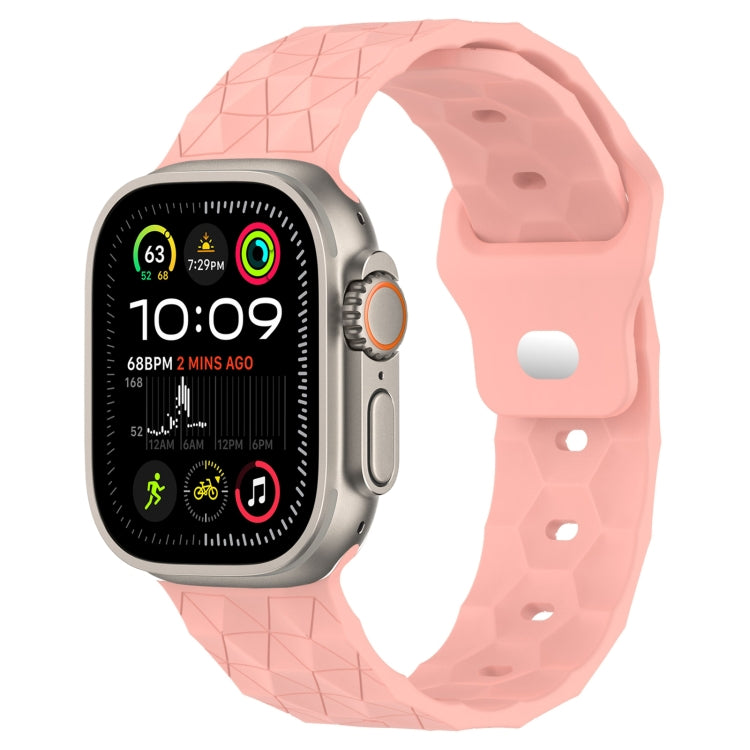 Football Texture Silicone Watch Band, For Apple Watch Ultra 2 49mm, For Apple Watch 9 45mm, For Apple Watch 9 41mm, For Apple Watch Ultra 49mm