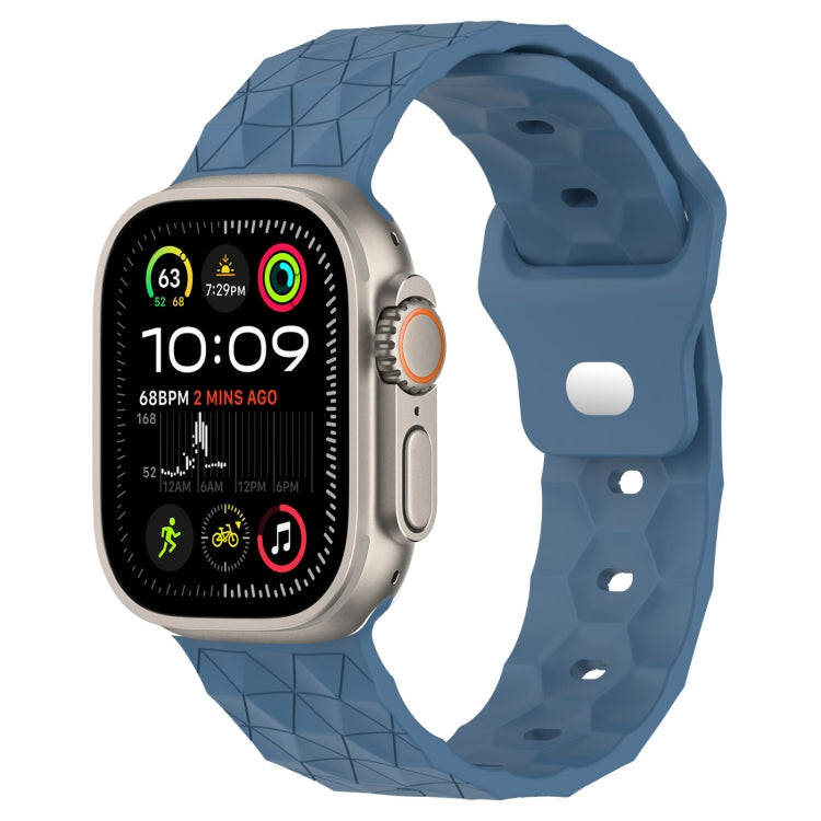 Football Texture Silicone Watch Band, For Apple Watch Ultra 2 49mm, For Apple Watch 9 45mm, For Apple Watch 9 41mm, For Apple Watch Ultra 49mm