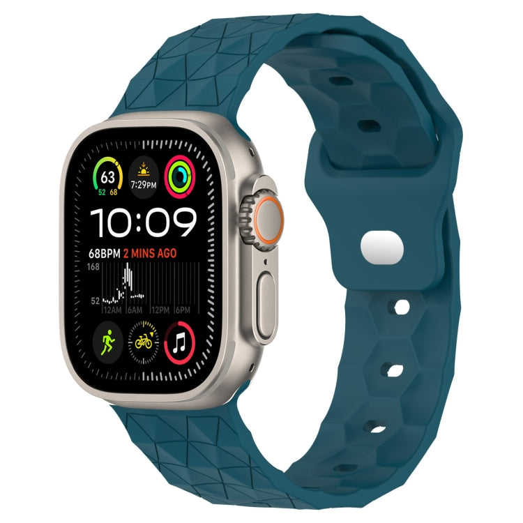 Football Texture Silicone Watch Band, For Apple Watch Ultra 2 49mm, For Apple Watch 9 45mm, For Apple Watch 9 41mm, For Apple Watch Ultra 49mm