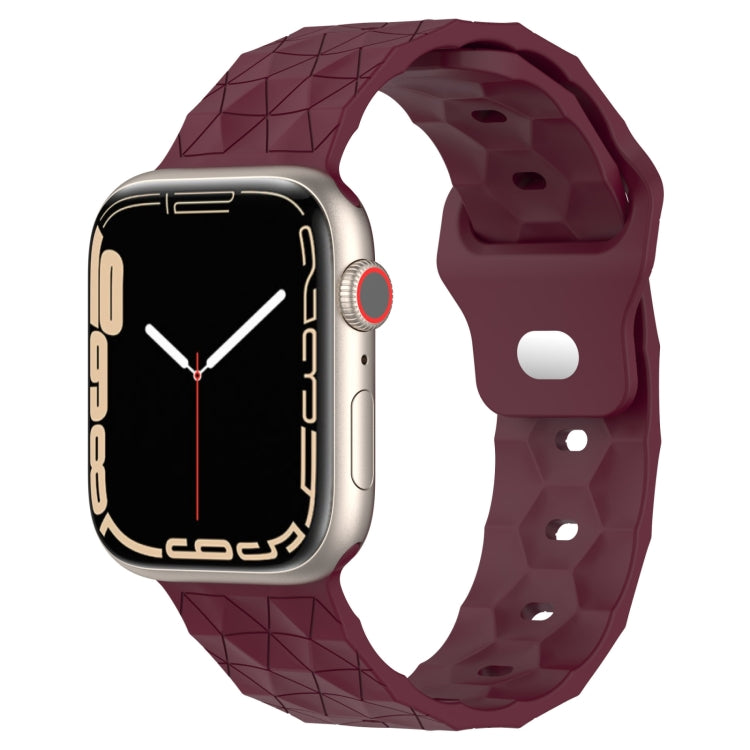 Football Texture Silicone Watch Band, For Apple Watch Ultra 2 49mm, For Apple Watch 9 45mm, For Apple Watch 9 41mm, For Apple Watch Ultra 49mm