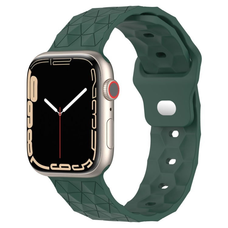 Football Texture Silicone Watch Band, For Apple Watch Ultra 2 49mm, For Apple Watch 9 45mm, For Apple Watch 9 41mm, For Apple Watch Ultra 49mm