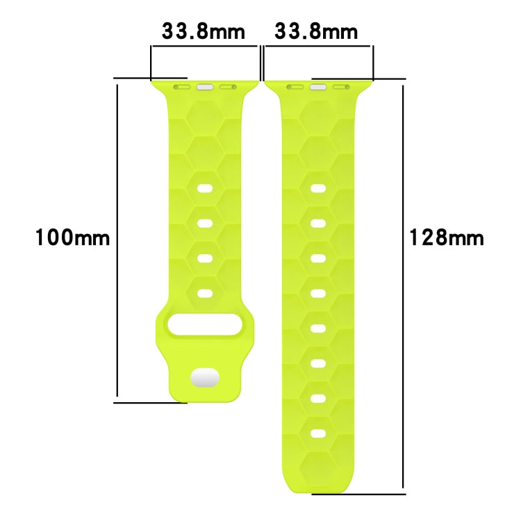 Football Texture Silicone Watch Band, For Apple Watch Ultra 2 49mm, For Apple Watch 9 45mm, For Apple Watch 9 41mm, For Apple Watch Ultra 49mm