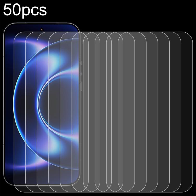 50pcs 0.26mm 9H 2.5D Tempered Glass Film, For Xiaomi Poco M8s 5G, For Xiaomi Poco C81 Pro 4G, For Redmi A7 Pro 171mm / Poco C85x 5G, For Redmi R70 5G / R70m 5G, For Xiaomi Poco C85x 5G, For Redmi Note 15 Special 5G, For Redmi 15a 5G, For Xiaomi 17T 5G ...