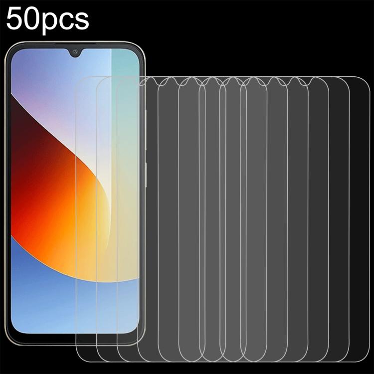 50pcs 0.26mm 9H 2.5D Tempered Glass Film, For Xiaomi Poco M8s 5G, For Xiaomi Poco C81 Pro 4G, For Redmi A7 Pro 171mm / Poco C85x 5G, For Redmi R70 5G / R70m 5G, For Xiaomi Poco C85x 5G, For Redmi Note 15 Special 5G, For Redmi 15a 5G, For Xiaomi 17T 5G ...