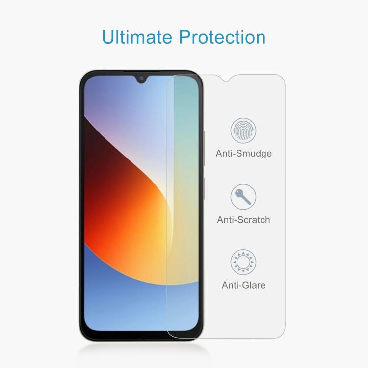 50pcs 0.26mm 9H 2.5D Tempered Glass Film, For Xiaomi C81 Pro 4G, For Redmi A7 Pro 171mm / Poco C85x 5G, For Redmi R70 5G / R70m 5G, For Xiaomi Poco C85x 5G, For Redmi Note 15 Special 5G, For Redmi 15a 5G, For Xiaomi 17T 5G, For Xiaomi Poco X8 Pro Max 5...