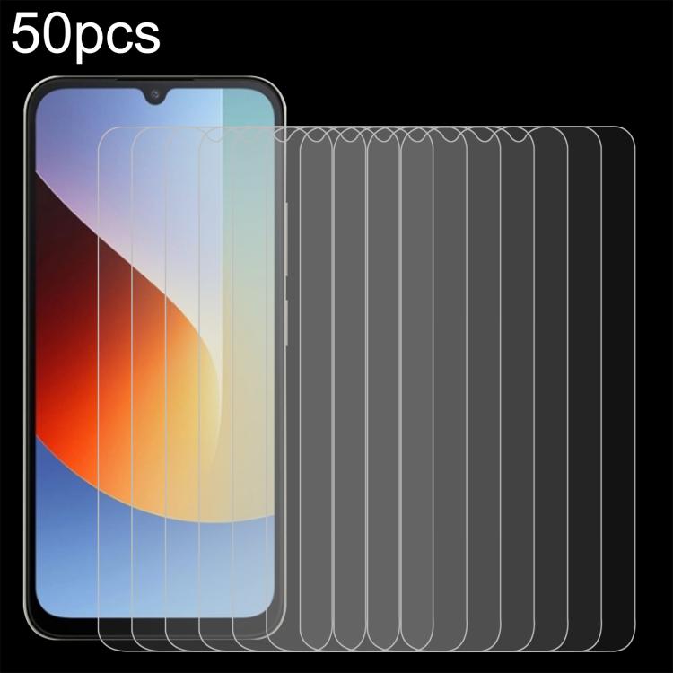 50pcs 0.26mm 9H 2.5D Tempered Glass Film, For Xiaomi Poco M8s 5G, For Xiaomi Poco C81 Pro 4G, For Redmi A7 Pro 171mm / Poco C85x 5G, For Redmi R70 5G / R70m 5G, For Xiaomi Poco C85x 5G, For Redmi Note 15 Special 5G, For Redmi 15a 5G, For Xiaomi 17T 5G ...