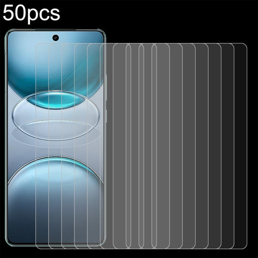 50pcs 0.26mm 9H 2.5D Tempered Glass Film, For vivo X100s / Y300 Pro, For vivo Y18s / Y37m 5G, For vivo Y36t 4G / Y28s / T3 Lite, For vivo iQOO Neo9s Pro / Pro+ / S19, For vivo Y18e / Y18, For vivo Y200t / Y58, For vivo Y38, For vivo iQOO Z9x, For vivo ...