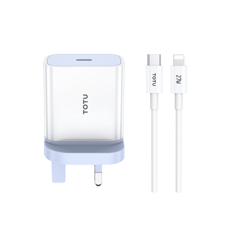 TOTU PD 20W Type-C Port Charger with Type-C to 8 Pin Data Cable Set
