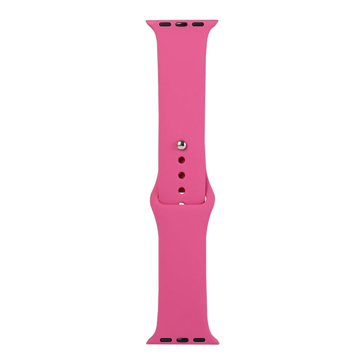 Silicone Watch Replacement Strap, Short Section (Female), For Apple Watch Series 8&7 41mm / SE 2&6&SE&5&4 40mm / 3&2&1 38mm