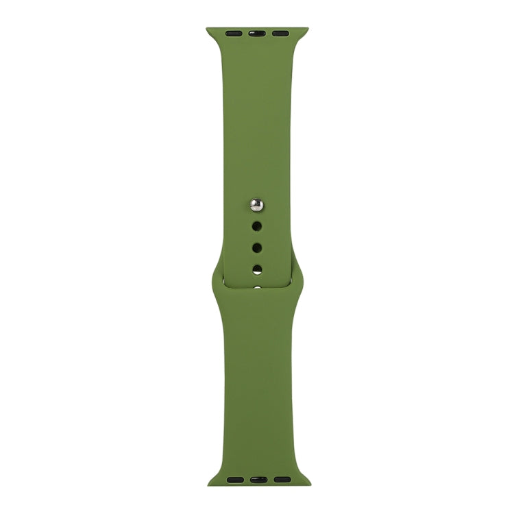 Silicone Watch Replacement Strap, Short Section (Female), For Apple Watch Series 8&7 41mm / SE 2&6&SE&5&4 40mm / 3&2&1 38mm