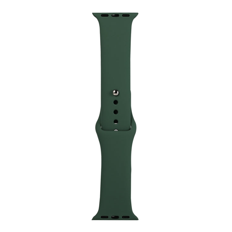 Silicone Watch Replacement Strap, Short Section (Female), For Apple Watch Series 8&7 41mm / SE 2&6&SE&5&4 40mm / 3&2&1 38mm