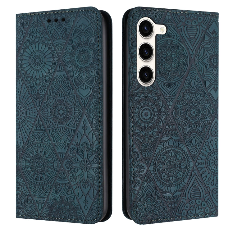 Ethnic Embossed Adsorption Leather Phone Case, For Samsung Galaxy S23 5G, For Samsung Galaxy S23 Ultra 5G, For Samsung Galaxy S22 5G, For Samsung Galaxy S22+ 5G, For Samsung Galaxy S22 Ultra 5G, For Samsung Galaxy S21 5G, For Samsung Galaxy S21+ 5G    ...