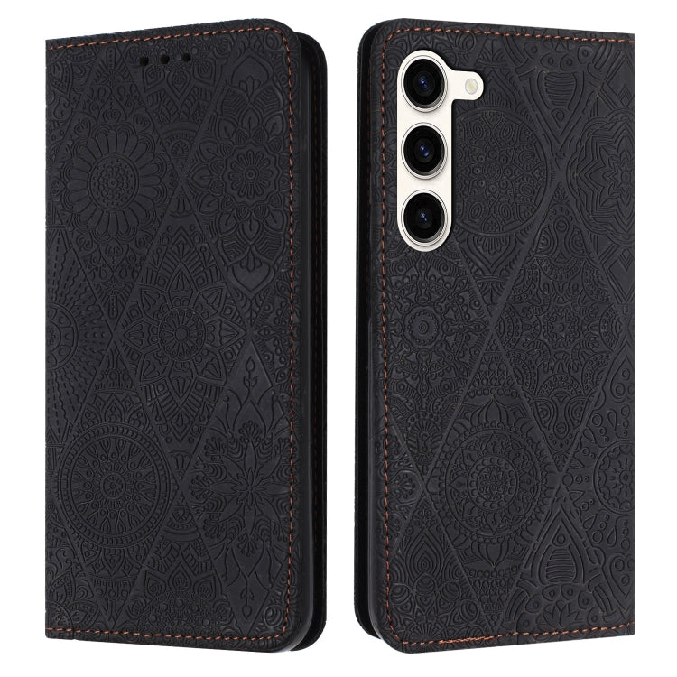Ethnic Embossed Adsorption Leather Phone Case, For Samsung Galaxy S23 5G, For Samsung Galaxy S23 Ultra 5G, For Samsung Galaxy S22 5G, For Samsung Galaxy S22+ 5G, For Samsung Galaxy S22 Ultra 5G, For Samsung Galaxy S21 5G, For Samsung Galaxy S21+ 5G    ...