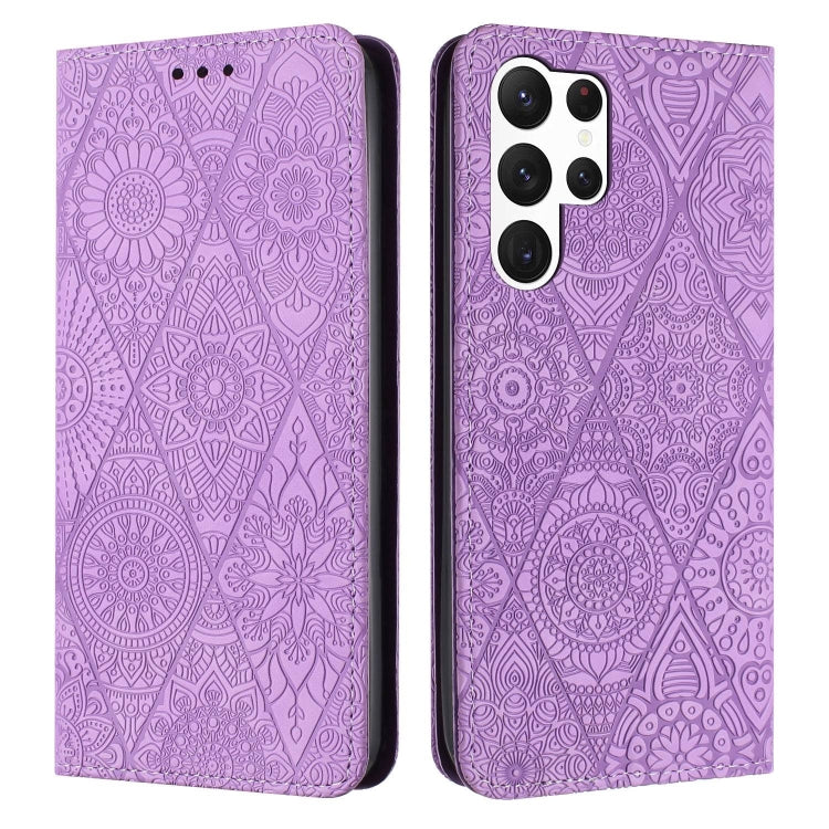 Ethnic Embossed Adsorption Leather Phone Case, For Samsung Galaxy S23 5G, For Samsung Galaxy S23 Ultra 5G, For Samsung Galaxy S22 5G, For Samsung Galaxy S22+ 5G, For Samsung Galaxy S22 Ultra 5G, For Samsung Galaxy S21 5G, For Samsung Galaxy S21+ 5G    ...