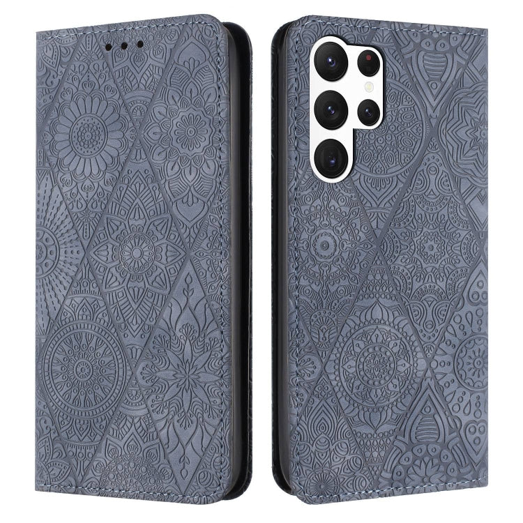 Ethnic Embossed Adsorption Leather Phone Case, For Samsung Galaxy S23 5G, For Samsung Galaxy S23 Ultra 5G, For Samsung Galaxy S22 5G, For Samsung Galaxy S22+ 5G, For Samsung Galaxy S22 Ultra 5G, For Samsung Galaxy S21 5G, For Samsung Galaxy S21+ 5G    ...