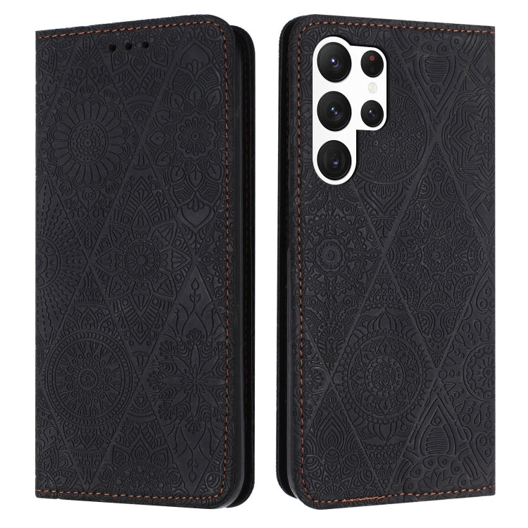Ethnic Embossed Adsorption Leather Phone Case, For Samsung Galaxy S23 5G, For Samsung Galaxy S23 Ultra 5G, For Samsung Galaxy S22 5G, For Samsung Galaxy S22+ 5G, For Samsung Galaxy S22 Ultra 5G, For Samsung Galaxy S21 5G, For Samsung Galaxy S21+ 5G    ...