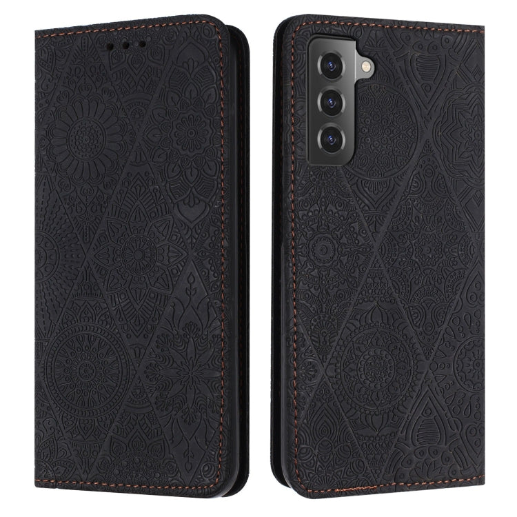 Ethnic Embossed Adsorption Leather Phone Case, For Samsung Galaxy S23 5G, For Samsung Galaxy S23 Ultra 5G, For Samsung Galaxy S22 5G, For Samsung Galaxy S22+ 5G, For Samsung Galaxy S22 Ultra 5G, For Samsung Galaxy S21 5G, For Samsung Galaxy S21+ 5G    ...