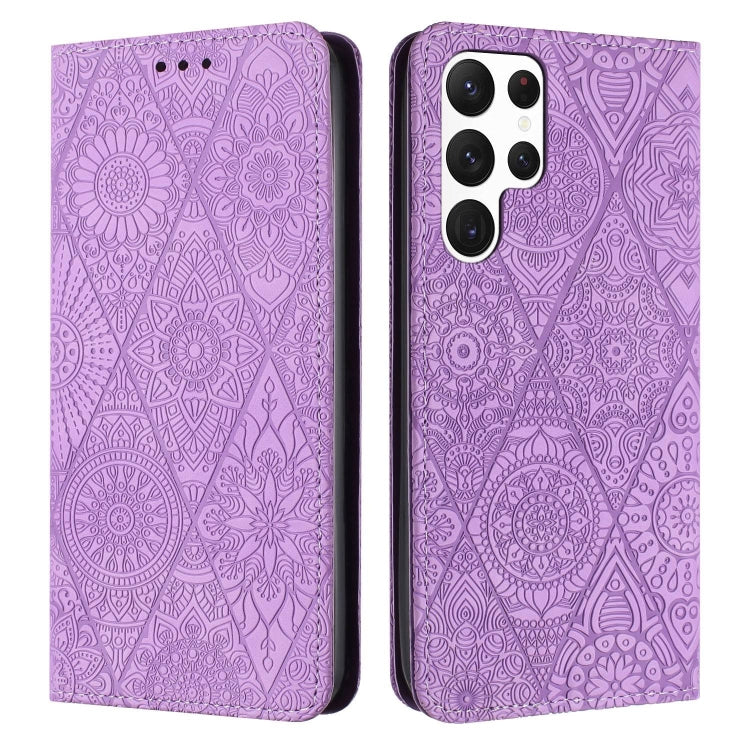Ethnic Embossed Adsorption Leather Phone Case, For Samsung Galaxy S23 5G, For Samsung Galaxy S23 Ultra 5G, For Samsung Galaxy S22 5G, For Samsung Galaxy S22+ 5G, For Samsung Galaxy S22 Ultra 5G, For Samsung Galaxy S21 5G, For Samsung Galaxy S21+ 5G    ...
