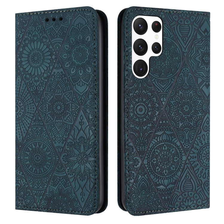 Ethnic Embossed Adsorption Leather Phone Case, For Samsung Galaxy S23 5G, For Samsung Galaxy S23 Ultra 5G, For Samsung Galaxy S22 5G, For Samsung Galaxy S22+ 5G, For Samsung Galaxy S22 Ultra 5G, For Samsung Galaxy S21 5G, For Samsung Galaxy S21+ 5G    ...