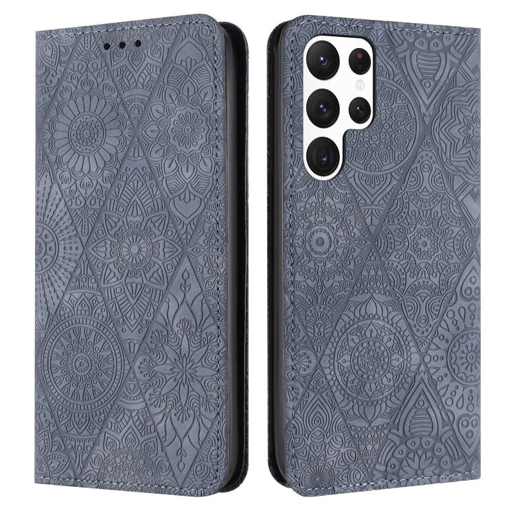 Ethnic Embossed Adsorption Leather Phone Case, For Samsung Galaxy S23 5G, For Samsung Galaxy S23 Ultra 5G, For Samsung Galaxy S22 5G, For Samsung Galaxy S22+ 5G, For Samsung Galaxy S22 Ultra 5G, For Samsung Galaxy S21 5G, For Samsung Galaxy S21+ 5G    ...