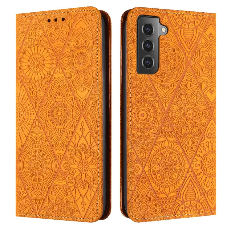 Ethnic Embossed Adsorption Leather Phone Case, For Samsung Galaxy S23 5G, For Samsung Galaxy S23 Ultra 5G, For Samsung Galaxy S22 5G, For Samsung Galaxy S22+ 5G, For Samsung Galaxy S22 Ultra 5G, For Samsung Galaxy S21 5G, For Samsung Galaxy S21+ 5G    ...