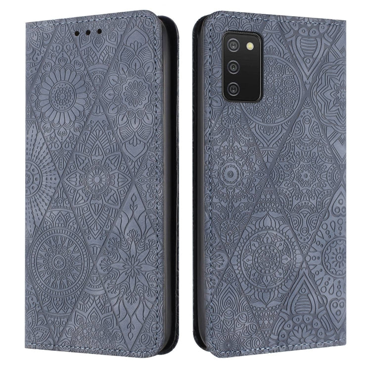 Ethnic Embossed Adsorption Leather Phone Case, For Samsung Galaxy S20, For Samsung Galaxy S20+, For Samsung Galaxy S20 FE, For Samsung Galaxy S20 Ultra, For Samsung Galaxy A02s 166mm, For Samsung Galaxy A03s 166mm, For Samsung Galaxy A12 5G            ...