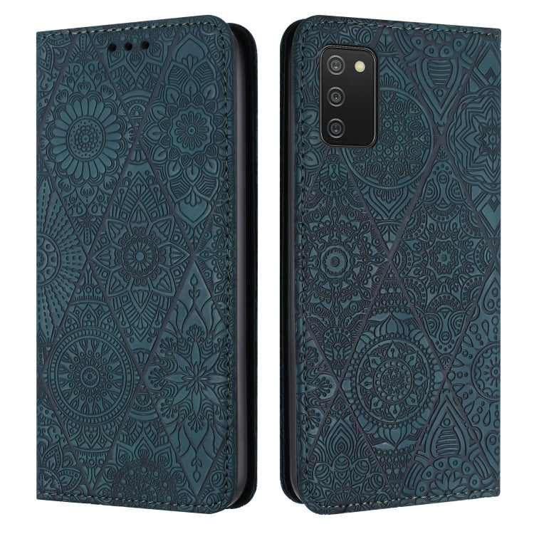 Ethnic Embossed Adsorption Leather Phone Case, For Samsung Galaxy S20, For Samsung Galaxy S20+, For Samsung Galaxy S20 FE, For Samsung Galaxy S20 Ultra, For Samsung Galaxy A02s 166mm, For Samsung Galaxy A03s 166mm, For Samsung Galaxy A12 5G            ...