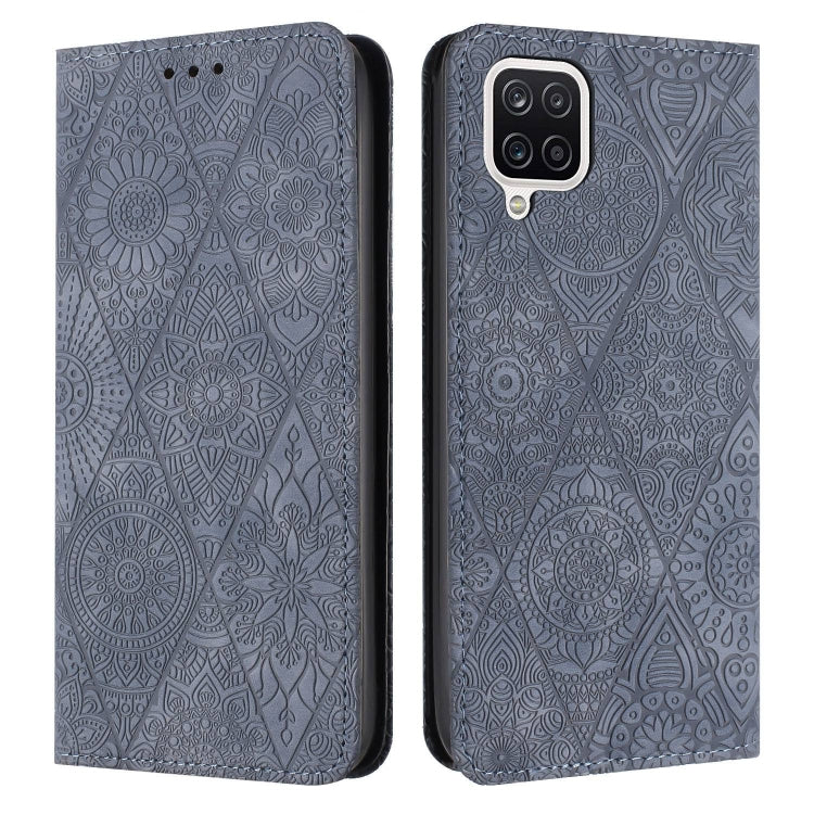 Ethnic Embossed Adsorption Leather Phone Case, For Samsung Galaxy S20, For Samsung Galaxy S20+, For Samsung Galaxy S20 FE, For Samsung Galaxy S20 Ultra, For Samsung Galaxy A02s 166mm, For Samsung Galaxy A03s 166mm, For Samsung Galaxy A12 5G            ...