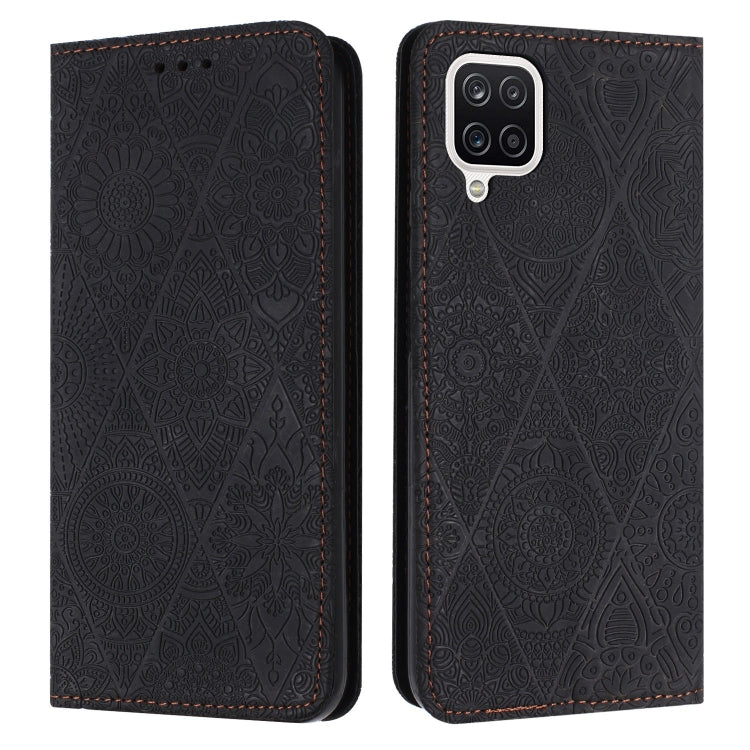 Ethnic Embossed Adsorption Leather Phone Case, For Samsung Galaxy S20, For Samsung Galaxy S20+, For Samsung Galaxy S20 FE, For Samsung Galaxy S20 Ultra, For Samsung Galaxy A02s 166mm, For Samsung Galaxy A03s 166mm, For Samsung Galaxy A12 5G            ...