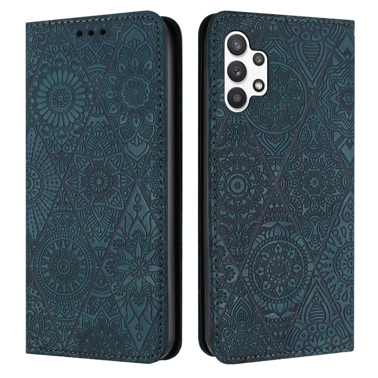 Ethnic Embossed Adsorption Leather Phone Case, For Samsung Galaxy S20, For Samsung Galaxy S20+, For Samsung Galaxy S20 FE, For Samsung Galaxy S20 Ultra, For Samsung Galaxy A02s 166mm, For Samsung Galaxy A03s 166mm, For Samsung Galaxy A12 5G            ...