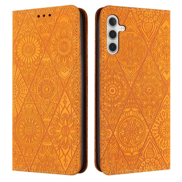 Ethnic Embossed Adsorption Leather Phone Case, For Samsung Galaxy A42 5G, For Samsung Galaxy A52 4G/5G, For Samsung Galaxy A53 5G, For Samsung Galaxy A54 5G, For Samsung Galaxy A72 4G/5G, For Samsung Galaxy A73 5G, For Samsung Galaxy S10               ...