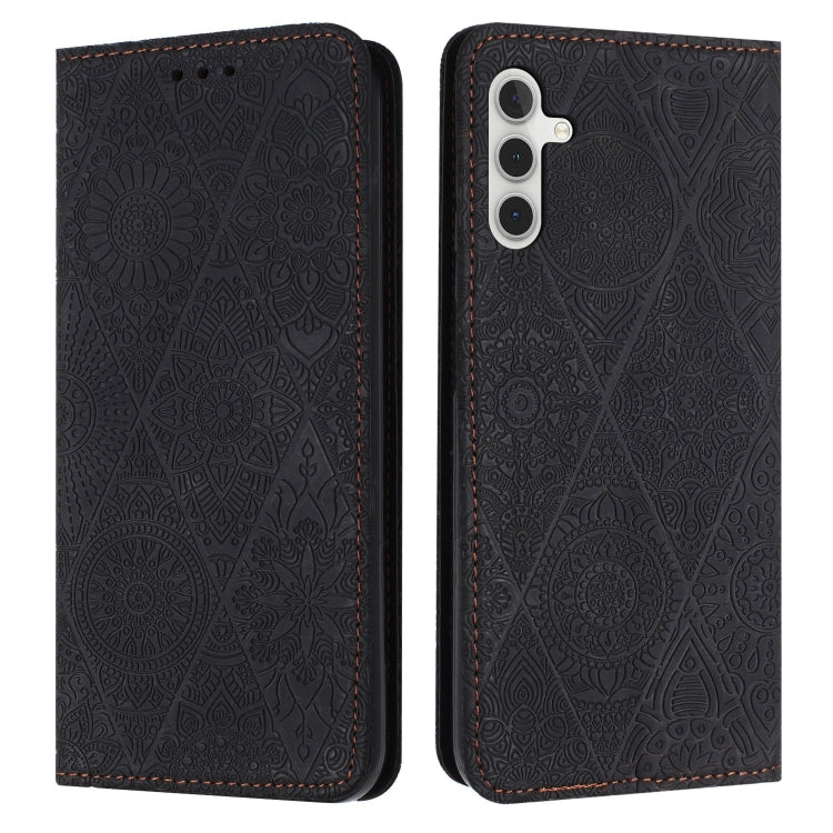 Ethnic Embossed Adsorption Leather Phone Case, For Samsung Galaxy A42 5G, For Samsung Galaxy A52 4G/5G, For Samsung Galaxy A53 5G, For Samsung Galaxy A54 5G, For Samsung Galaxy A72 4G/5G, For Samsung Galaxy A73 5G, For Samsung Galaxy S10               ...
