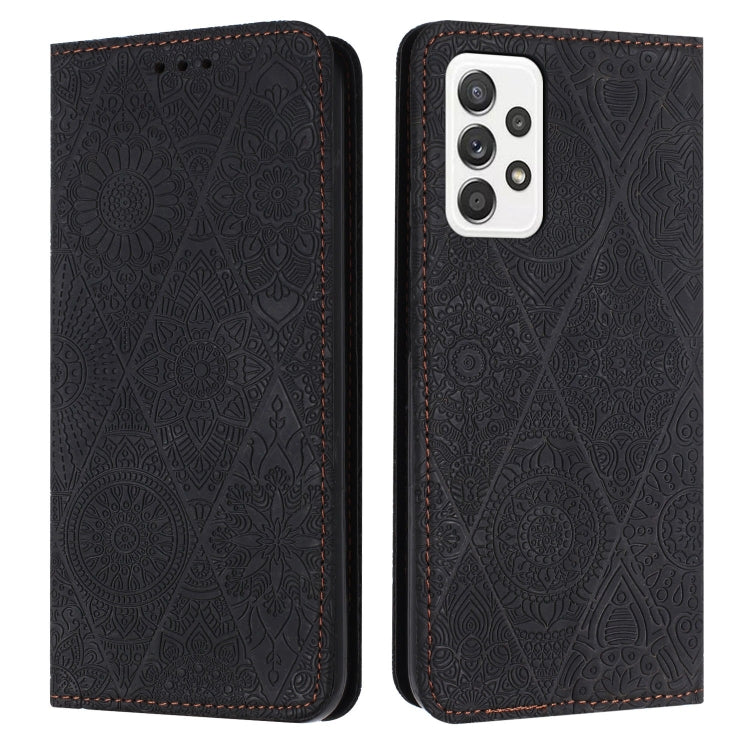 Ethnic Embossed Adsorption Leather Phone Case, For Samsung Galaxy A42 5G, For Samsung Galaxy A52 4G/5G, For Samsung Galaxy A53 5G, For Samsung Galaxy A54 5G, For Samsung Galaxy A72 4G/5G, For Samsung Galaxy A73 5G, For Samsung Galaxy S10               ...
