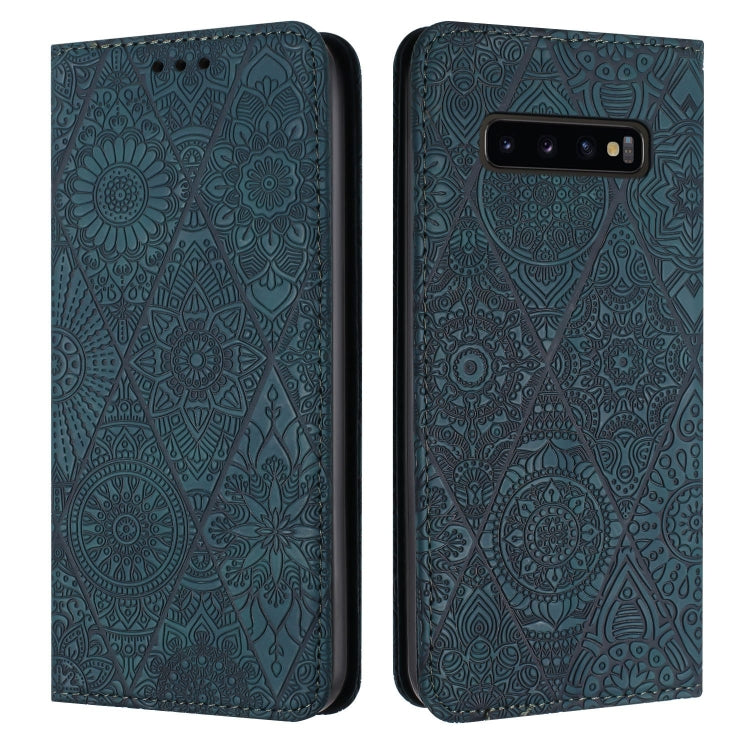 Ethnic Embossed Adsorption Leather Phone Case, For Samsung Galaxy A42 5G, For Samsung Galaxy A52 4G/5G, For Samsung Galaxy A53 5G, For Samsung Galaxy A54 5G, For Samsung Galaxy A72 4G/5G, For Samsung Galaxy A73 5G, For Samsung Galaxy S10               ...