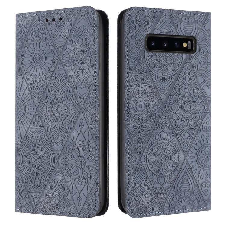 Ethnic Embossed Adsorption Leather Phone Case, For Samsung Galaxy A42 5G, For Samsung Galaxy A52 4G/5G, For Samsung Galaxy A53 5G, For Samsung Galaxy A54 5G, For Samsung Galaxy A72 4G/5G, For Samsung Galaxy A73 5G, For Samsung Galaxy S10               ...