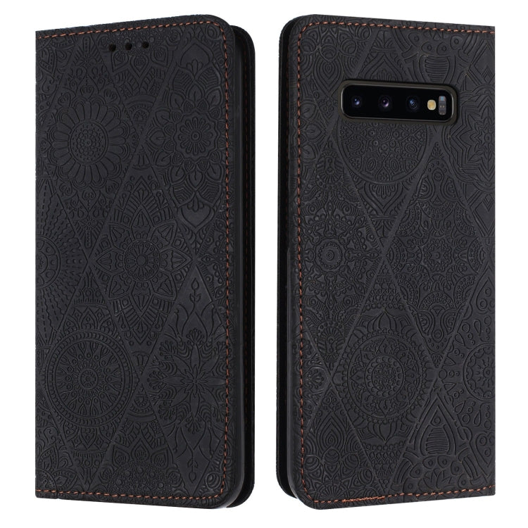 Ethnic Embossed Adsorption Leather Phone Case, For Samsung Galaxy A42 5G, For Samsung Galaxy A52 4G/5G, For Samsung Galaxy A53 5G, For Samsung Galaxy A54 5G, For Samsung Galaxy A72 4G/5G, For Samsung Galaxy A73 5G, For Samsung Galaxy S10               ...