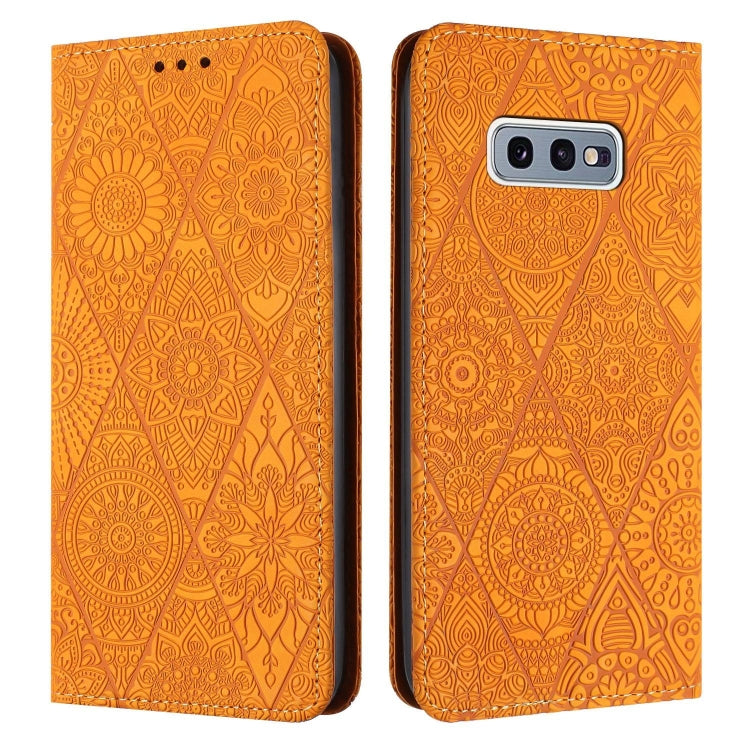 Ethnic Embossed Adsorption Leather Phone Case, For Samsung Galaxy A42 5G, For Samsung Galaxy A52 4G/5G, For Samsung Galaxy A53 5G, For Samsung Galaxy A54 5G, For Samsung Galaxy A72 4G/5G, For Samsung Galaxy A73 5G, For Samsung Galaxy S10               ...