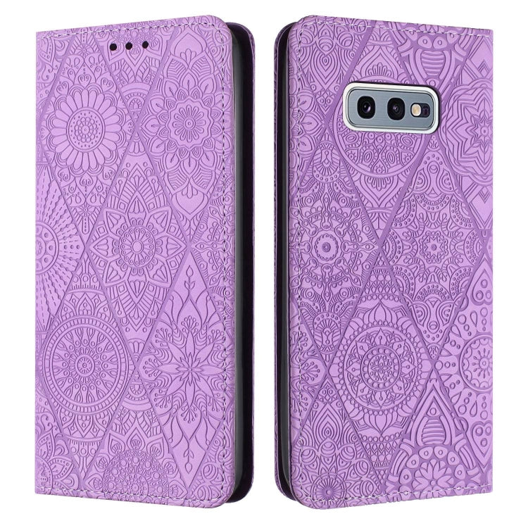 Ethnic Embossed Adsorption Leather Phone Case, For Samsung Galaxy A42 5G, For Samsung Galaxy A52 4G/5G, For Samsung Galaxy A53 5G, For Samsung Galaxy A54 5G, For Samsung Galaxy A72 4G/5G, For Samsung Galaxy A73 5G, For Samsung Galaxy S10               ...