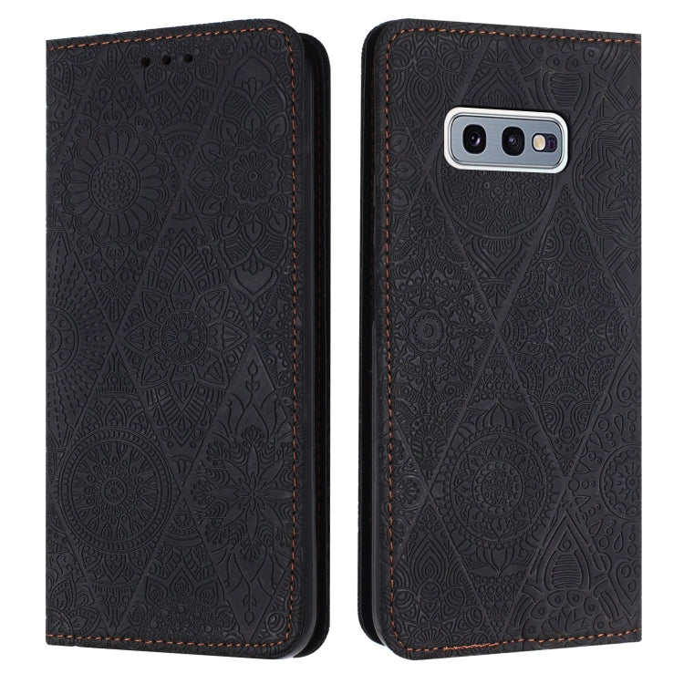 Ethnic Embossed Adsorption Leather Phone Case, For Samsung Galaxy A42 5G, For Samsung Galaxy A52 4G/5G, For Samsung Galaxy A53 5G, For Samsung Galaxy A54 5G, For Samsung Galaxy A72 4G/5G, For Samsung Galaxy A73 5G, For Samsung Galaxy S10               ...