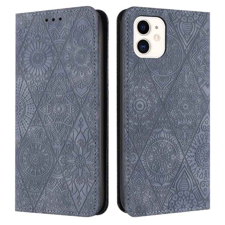 Ethnic Embossed Adsorption Leather Phone Case