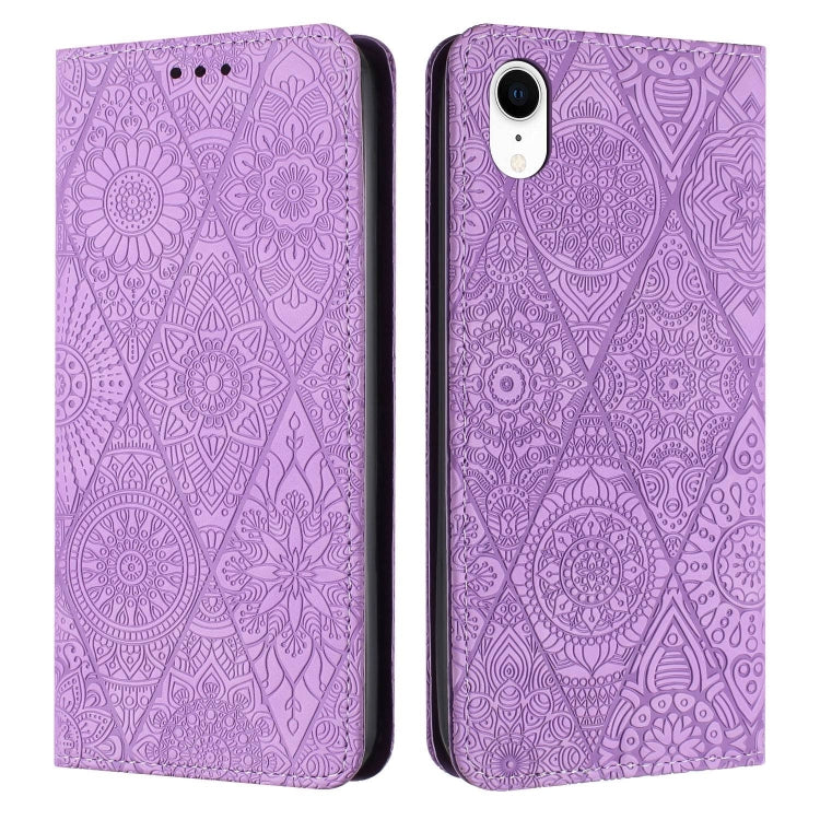 Ethnic Embossed Adsorption Leather Phone Case