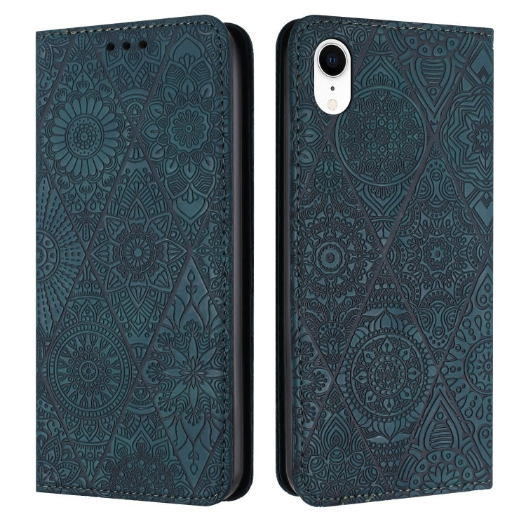 Ethnic Embossed Adsorption Leather Phone Case