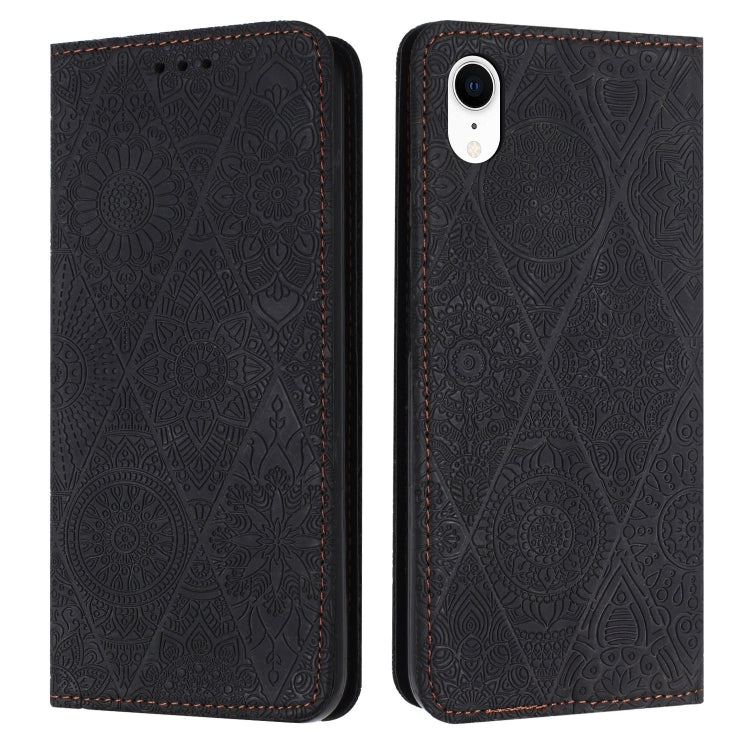 Ethnic Embossed Adsorption Leather Phone Case