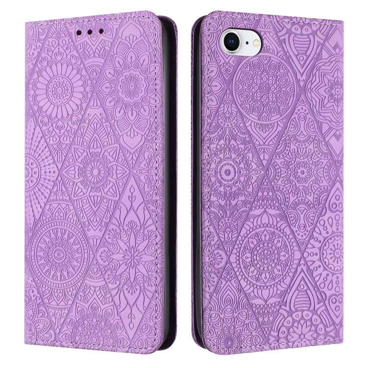 Ethnic Embossed Adsorption Leather Phone Case