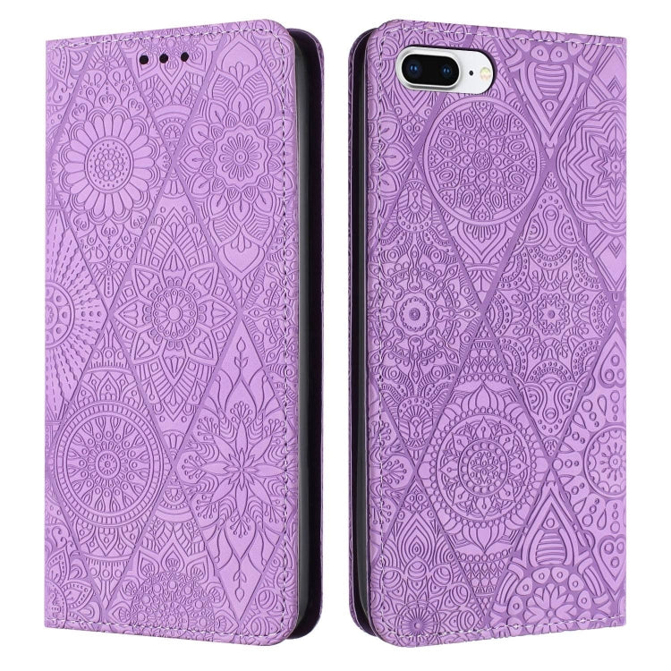Ethnic Embossed Adsorption Leather Phone Case