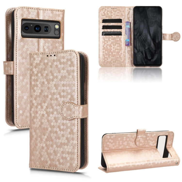 Honeycomb Dot Texture Leather Phone Case, For Google Pixel 8 Pro, For Google Pixel 8