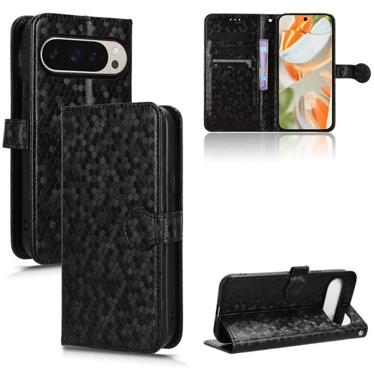 Honeycomb Dot Texture Leather Phone Case, For Google Pixel 10 Pro XL, For Google Pixel 10 / 10 Pro, For Google Pixel 9a, For Google Pixel 9 Pro XL, For Google Pixel 9 Pro, For Google Pixel 9, For Google Pixel 8a, For Google Pixel 8 Pro, For Google Pixel 8