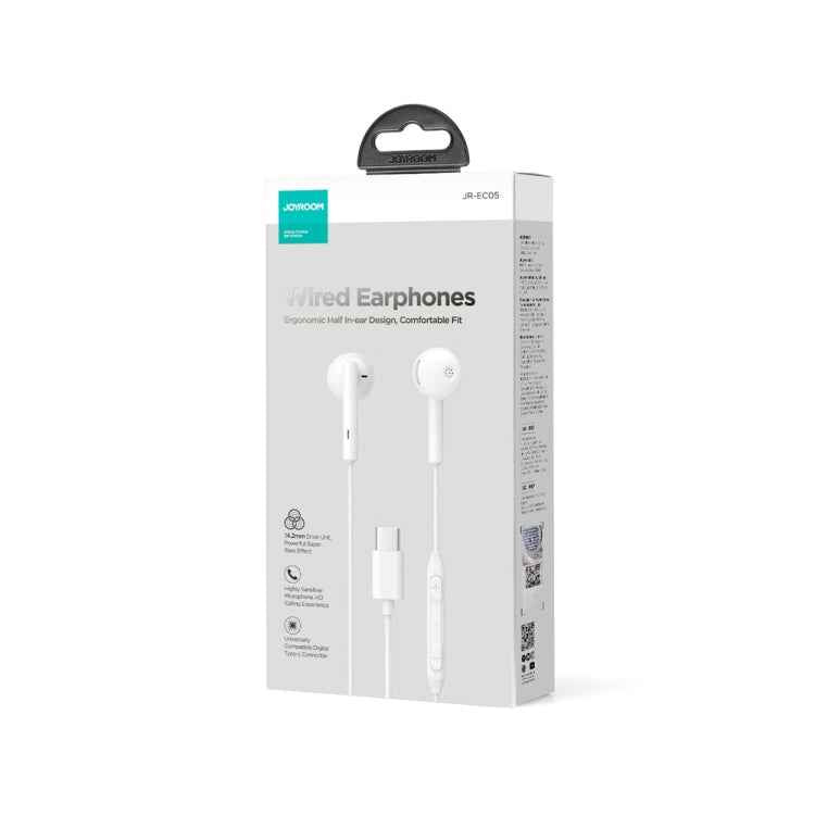 JOYRO0M JR-EC05 Type-C Half In-Ear Wired Earphone, Length: 1.2m, JR-EC05