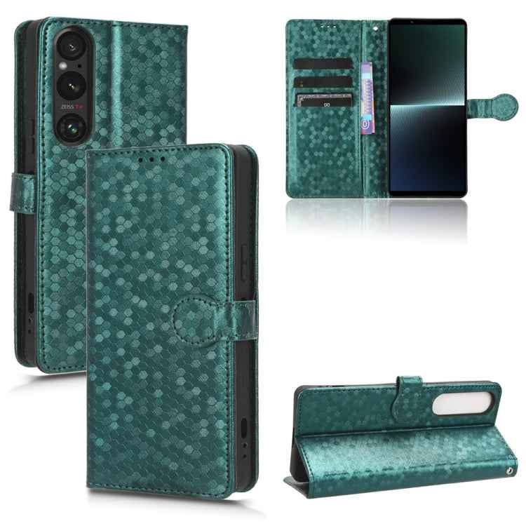 Honeycomb Dot Texture Leather Phone Case, For Sony Xperia 10 VII, For Sony Xperia 1 VII, For Sony Xperia 10 VI, For Sony Xperia 1 VI, For Sony Xperia 1 V, For Sony Xperia 10 V
